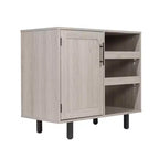Merrick Lane Bar et buffet avec armoire de rangement, porte-verres suspendus et rangement pour bouteilles
