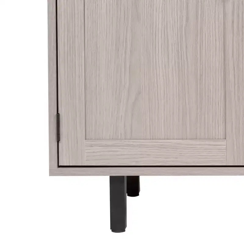 Merrick Lane Bar et buffet avec armoire de rangement, porte-verres suspendus et rangement pour bouteilles