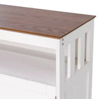 Buffet et vaisselier Emma et Oliver de 102 cm avec étagère de rangement ouverte et meuble de rangement à double porte