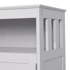 Buffet et vaisselier Emma et Oliver de 102 cm avec étagère de rangement ouverte et meuble de rangement à double porte