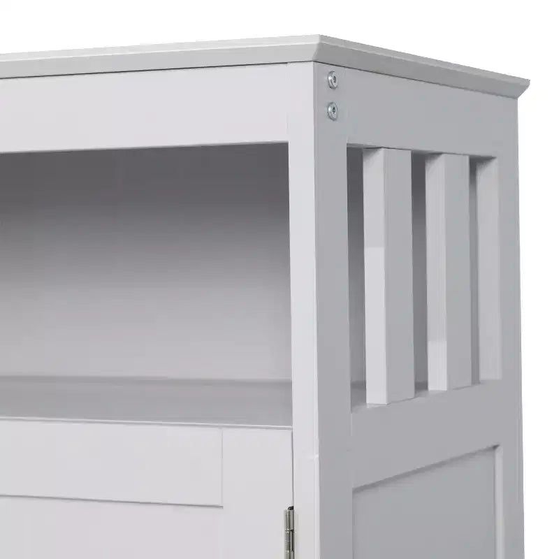 Buffet et vaisselier Emma et Oliver de 102 cm avec étagère de rangement ouverte et meuble de rangement à double porte