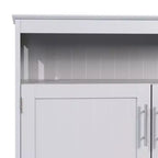 Buffet et vaisselier Emma et Oliver de 102 cm avec étagère de rangement ouverte et meuble de rangement à double porte