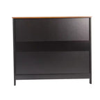 Buffet et vaisselier Emma et Oliver de 102 cm avec étagère de rangement ouverte et meuble de rangement à double porte