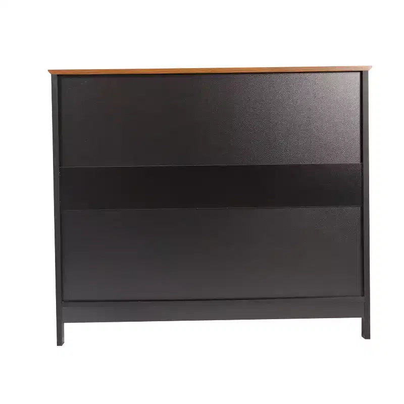Buffet et vaisselier Emma et Oliver de 102 cm avec étagère de rangement ouverte et meuble de rangement à double porte