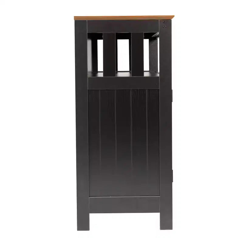 Buffet et vaisselier Emma et Oliver de 102 cm avec étagère de rangement ouverte et meuble de rangement à double porte