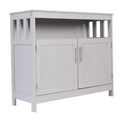 Buffet et vaisselier Emma et Oliver de 102 cm avec étagère de rangement ouverte et meuble de rangement à double porte