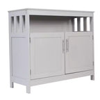 Buffet et vaisselier Emma et Oliver de 102 cm avec étagère de rangement ouverte et meuble de rangement à double porte