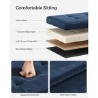 SONGMICS Banc de rangement ottoman pliant Repose-pieds avec 2 boîtes de rangement supplémentaires Supporte jusqu'à 300 kg