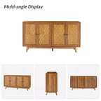 Buffet Adolf de 57 po de largeur, motif chevrons, avec étagères réglables | HULALA HOME