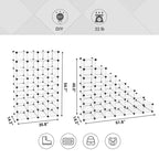 SONGMICS Meuble à chaussures – Organiseur de rangement de chaussures en plastique transparent à 28 compartiments peu encombrant