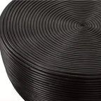 Table d'appoint ronde Uttermost Bongo 22" de large en rotin teinté noir