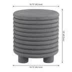 JONATHAN Y Evans 18 Table d'appoint moderne minimaliste à 3 pieds pour intérieur/extérieur