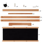 Présentoir à grandes impressions en bois Firenze de Creative Mark avec roulettes – Idéal pour exposer des toiles, des œuvres d'art, des estampes, des panneaux, des affiches, des expositions d'art, et pour le rangement