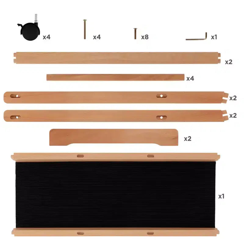 Présentoir à grandes impressions en bois Firenze de Creative Mark avec roulettes – Idéal pour exposer des toiles, des œuvres d'art, des estampes, des panneaux, des affiches, des expositions d'art, et pour le rangement