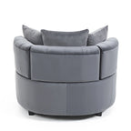 Fauteuil d'appoint tonneau classique pour un espace de vie moderne et décontracté