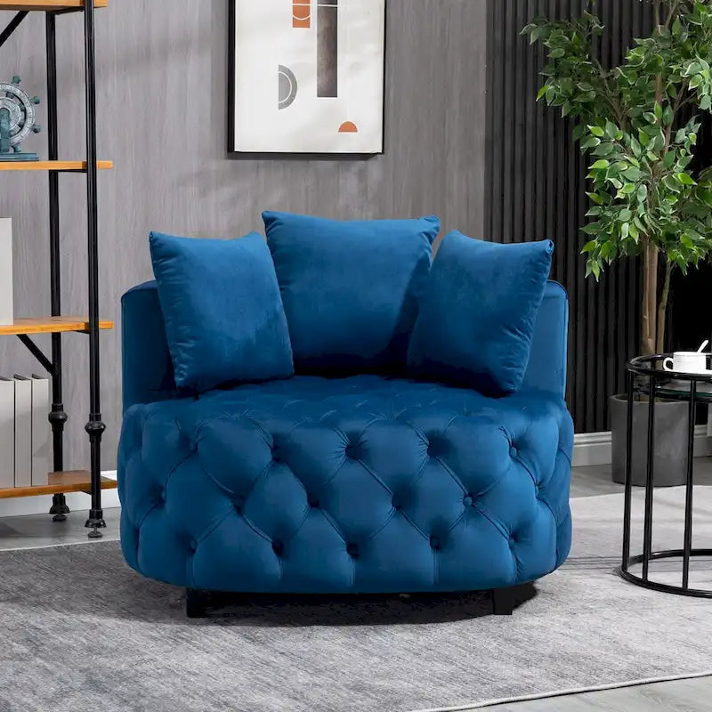 Fauteuil d'appoint tonneau classique pour un espace de vie moderne et décontracté