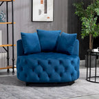 Fauteuil d'appoint tonneau classique pour un espace de vie moderne et décontracté