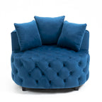 Fauteuil d'appoint tonneau classique pour un espace de vie moderne et décontracté