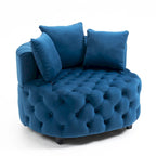 Fauteuil d'appoint tonneau classique pour un espace de vie moderne et décontracté