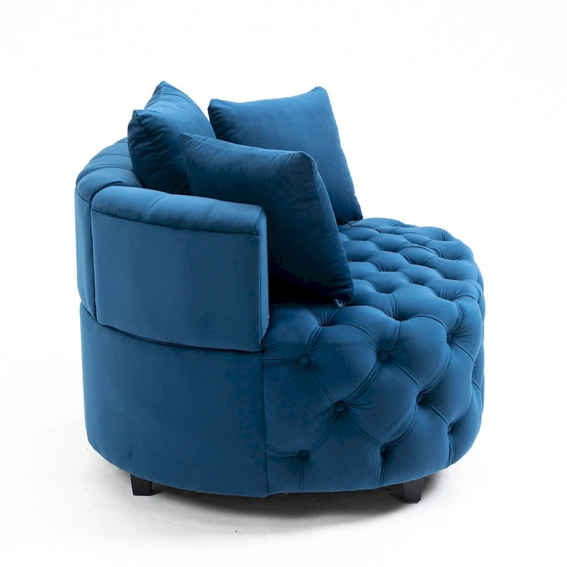 Fauteuil d'appoint tonneau classique pour un espace de vie moderne et décontracté