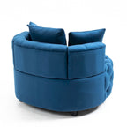 Fauteuil d'appoint tonneau classique pour un espace de vie moderne et décontracté