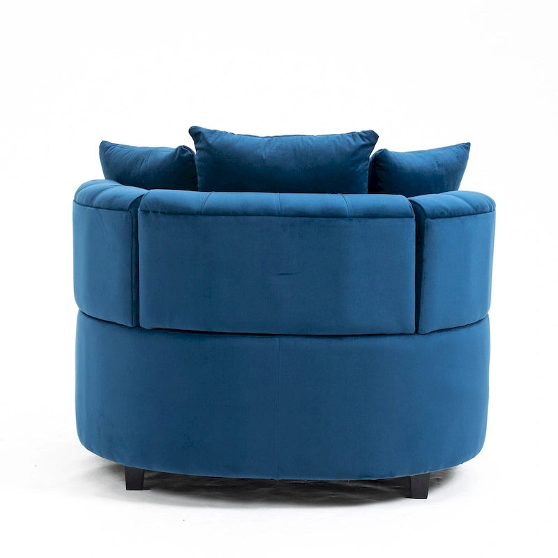 Fauteuil d'appoint tonneau classique pour un espace de vie moderne et décontracté