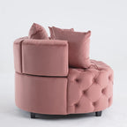 Fauteuil d'appoint tonneau classique pour un espace de vie moderne et décontracté