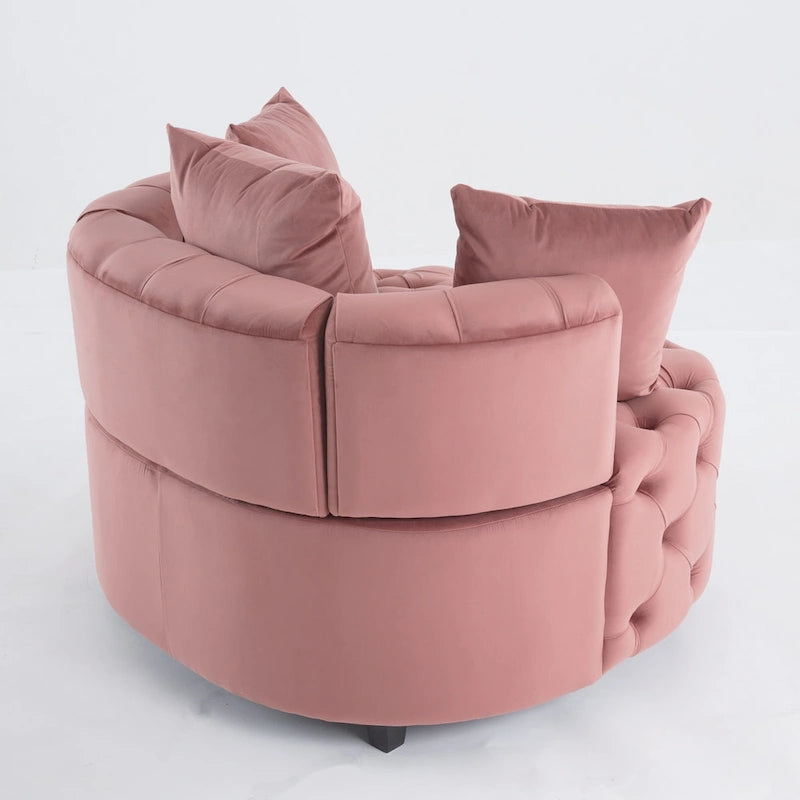 Fauteuil d'appoint tonneau classique pour un espace de vie moderne et décontracté
