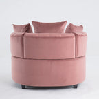 Fauteuil d'appoint tonneau classique pour un espace de vie moderne et décontracté