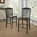 Chaises de comptoir bicolores (lot de 2)