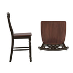 Chaises de comptoir bicolores (lot de 2)