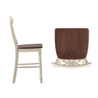 Chaises de comptoir bicolores (lot de 2)