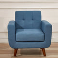 Fauteuil de salon capitonné médiéval