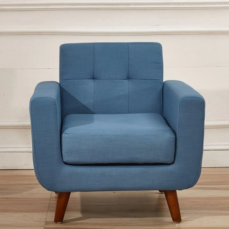 Fauteuil de salon capitonné médiéval