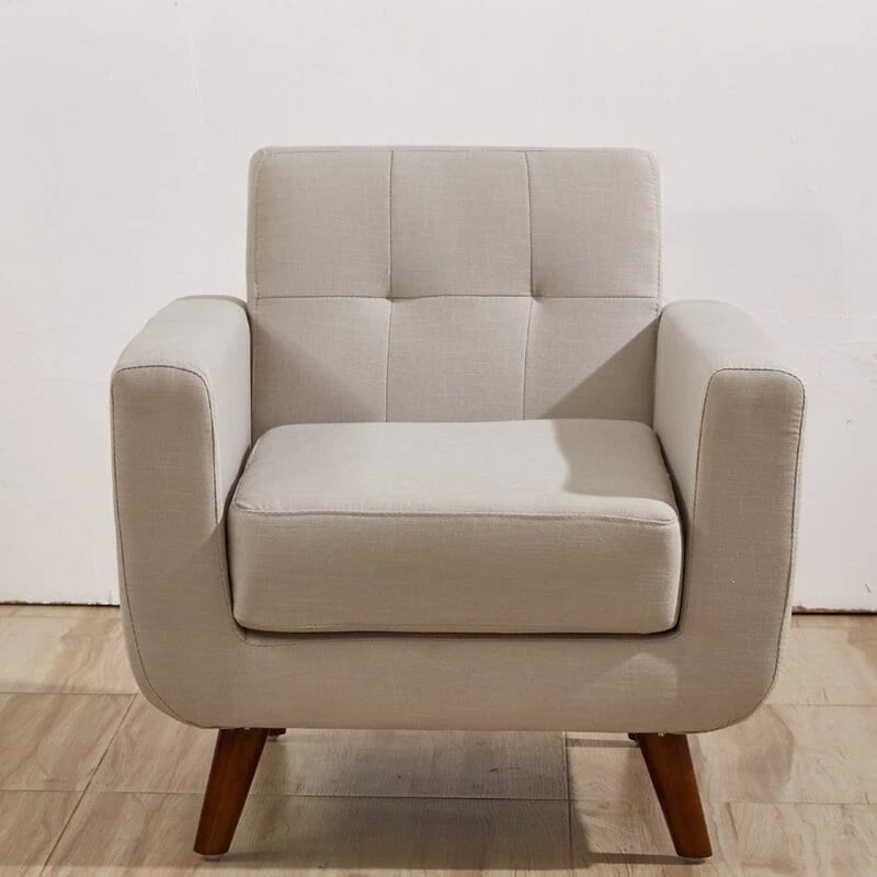 Fauteuil de salon capitonné médiéval