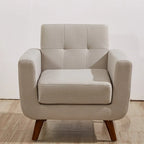 Fauteuil de salon capitonné médiéval