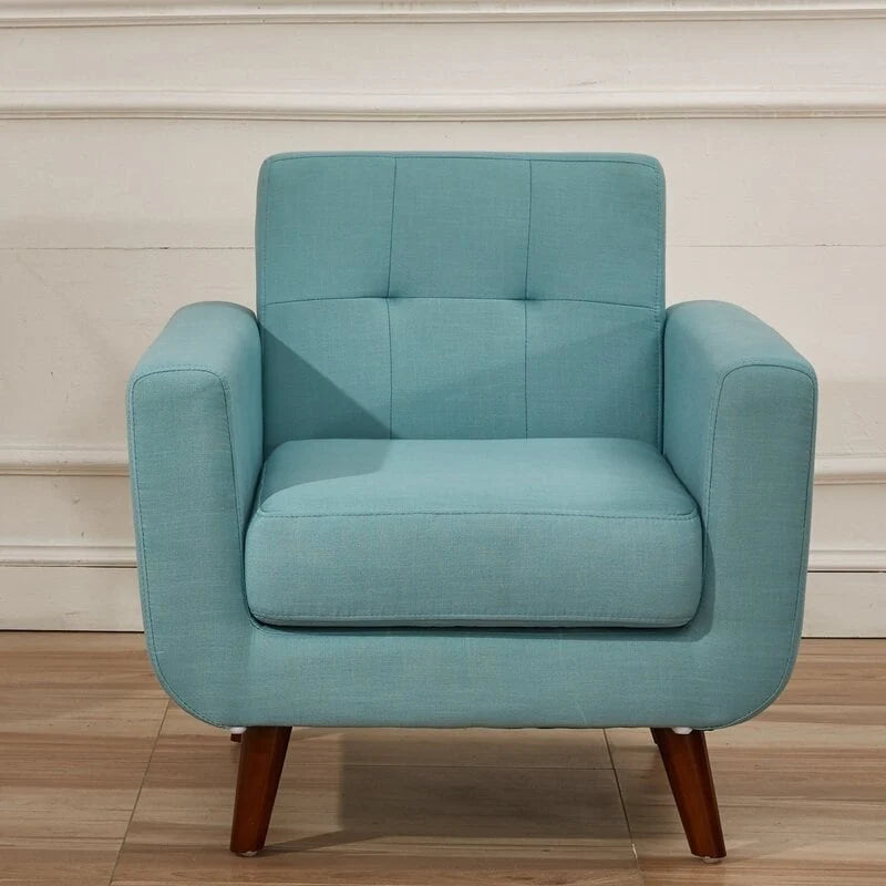 Fauteuil de salon capitonné médiéval