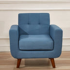 Fauteuil de salon capitonné médiéval
