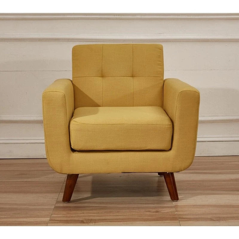 Fauteuil de salon capitonné médiéval