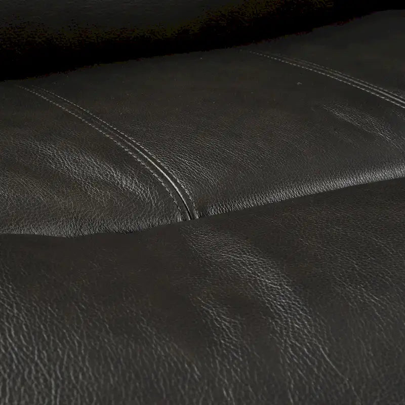 Fauteuil inclinable électrique en cuir pleine fleur de 37 po de large, avec fonction de glisse et de bascule, sièges de cinéma maison avec port de charge USB
