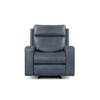 Fauteuil inclinable électrique en cuir pleine fleur de 37 po de large, avec fonction de glisse et de bascule, sièges de cinéma maison avec port de charge USB