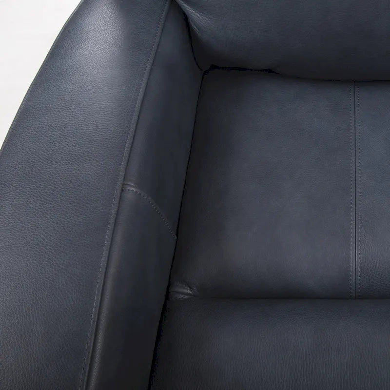 Fauteuil inclinable électrique en cuir pleine fleur de 37 po de large, avec fonction de glisse et de bascule, sièges de cinéma maison avec port de charge USB
