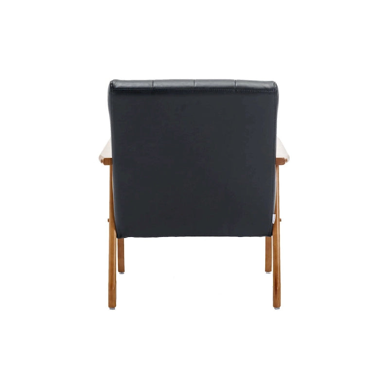 Lot de 2 fauteuils d'appoint modernes du milieu du siècle avec table d'appoint
