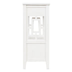 Table console de 36 po en pin de style rustique pour entrée de canapé avec 4 tiroirs et 1 étagère de rangement