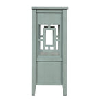 Table console de 36 po en pin de style rustique pour entrée de canapé avec 4 tiroirs et 1 étagère de rangement