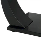 Table basse contemporaine Cres 50 pouces avec plateau en verre par