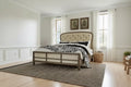 Americana Farmhouse Dusty Taupe Queen Shelter Bed