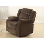 Ensemble de salon inclinable brun 3 pièces Shademill