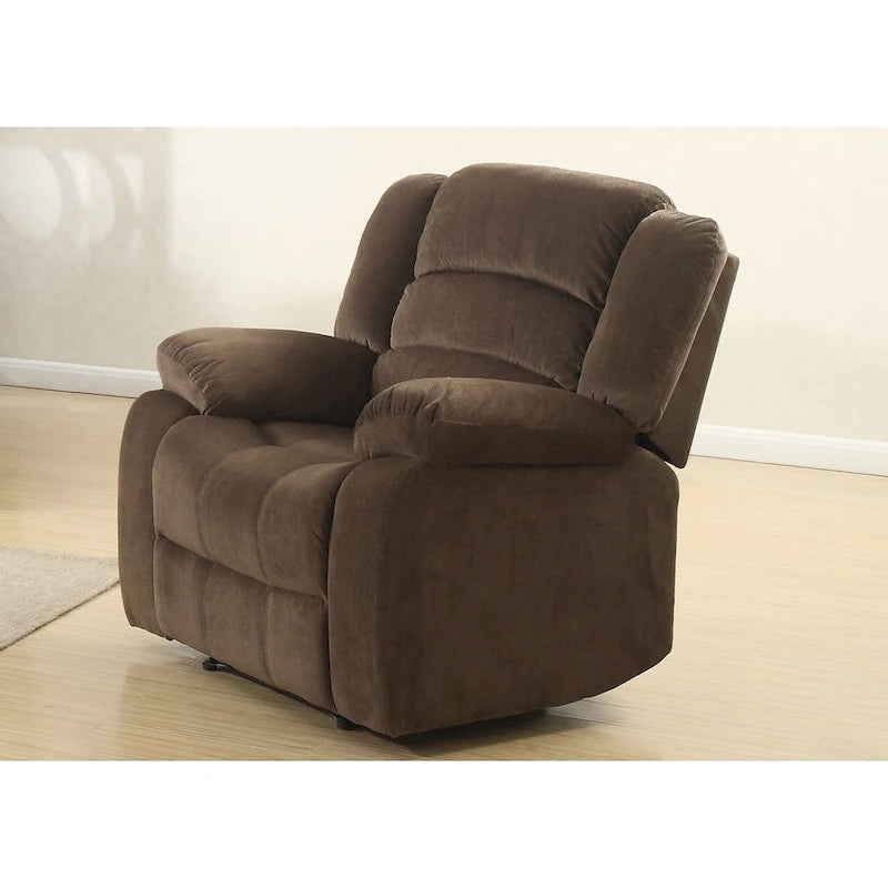 Ensemble de salon inclinable brun 3 pièces Shademill