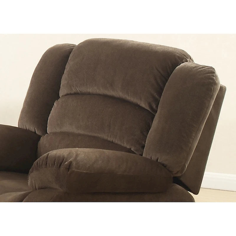 Ensemble de salon inclinable brun 3 pièces Shademill